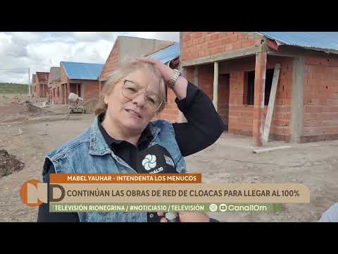 Los Menucos: avanza la construcción de viviendas municipales y la red de cloacas