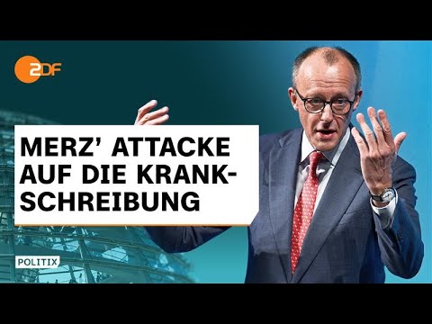 Merz empört mit Krankenstand-Aussage: Melden wir uns zu oft krank? | politiX