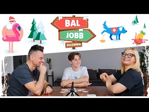 Bal jobb dilemma ️ társasjáték gameplay (18+) - Nézz fel!