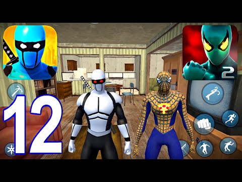 Power Spider 2 , Blue Ninja Game - Gameplay Walkthrough Part 12 - Enemies (iOS, Android)