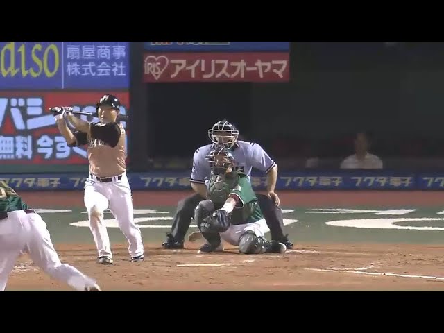 【5回表】エンタイトルで勝ち越し成功!! ファイターズ・田中賢タイムリー!! 2015/8/15 E-F