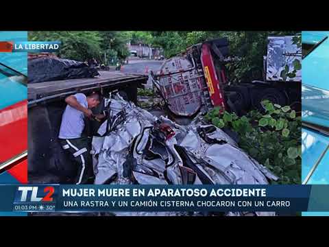 Dos personas fallecidas en accidentes en El Sunzal y Ahuachapán. TL2