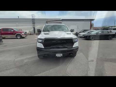 2025 Ram 1500 Rebel 4x4 Crew Cab 5'7" Box in White for sale at Boyer Chrysler Dodge Jeep Ram Fiat Cobourg in Cobourg, ON