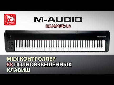 Обзор MIDI-клавиатуры M-Audio Hammer 88