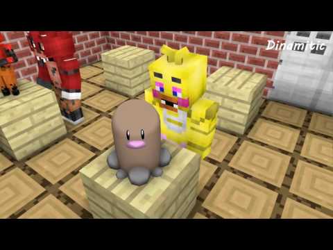 FNAF vs Mobs  Build Battle Create Pokemon Challenge (HEROBRINE 100)