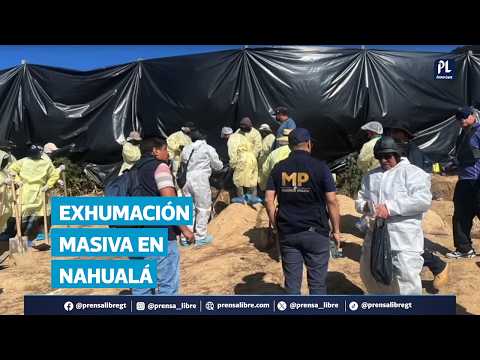 Exhuman cuerpos en Nahualá, Sololá por ataque armado en diciembre de 2025 que dejó 13 muertos