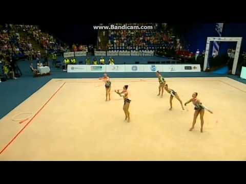 Team Belarus- 2 hoops & 3 clubs- Final- World Cup Budapest 2015