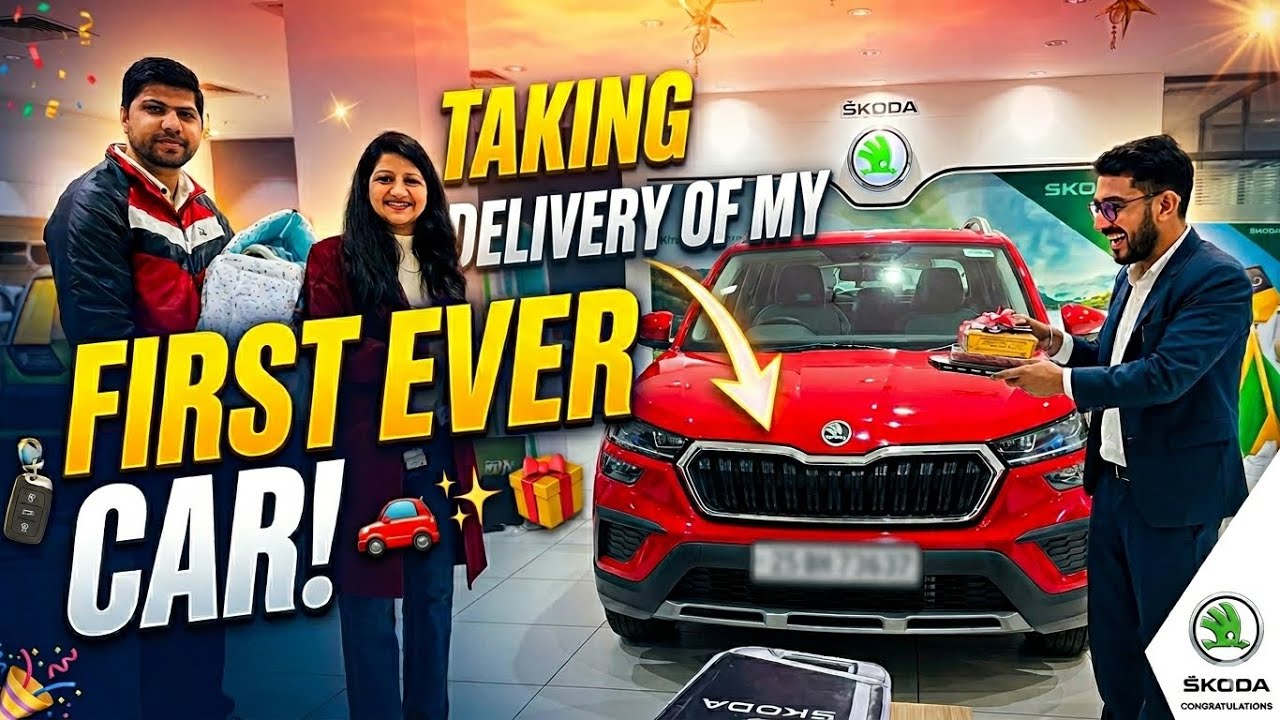 Bought My First Car 😳 Skoda Kushaq Delivery + What I Got with It! #skoda #kushaq #firstcar