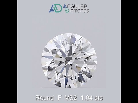 Round F VS2 1.04 Carat IGI CVD HPHT Lab Grown Created Diamonds