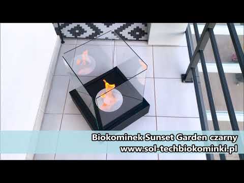 BIOKOMINEK SUNSET GARDEN CZARNY [SOL-TECHBIOKOMINKI.PL]