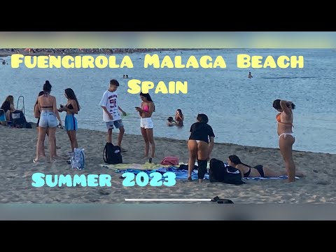 FUENGIROLA BEACH WALK, Malaga Spain 🇪🇸 | July 2023 [4K]