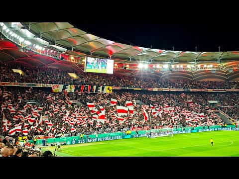 57.000 VfB Fans singen Hymne "Stuttgart Kommt!" | Stuttgart vs. Leipzig | DFB-Pokal Halbfinale 2025