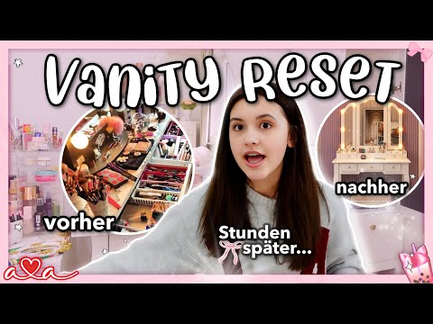 wir räumen mein Schminktisch Chaos zusammen auf! 😭  ౨ৎ 6 Stunden VANITY RESET