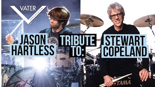 Video thumbnail for Jason Hartless Tribute to Stewart Copeland - Vater Drumsticks by Vater Drumsticks
