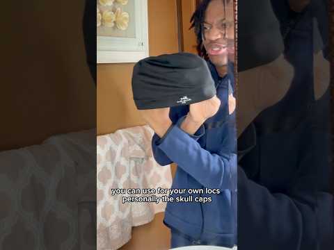 Satin Skull Caps #shorts #locs #hairstyle #locstyles #frizzyhair