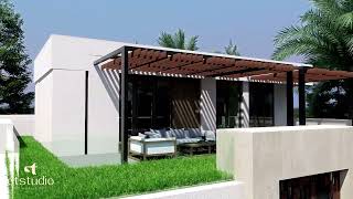 AL SADEK VILLA  pergola &amp; woodwork design by Dtstudio
