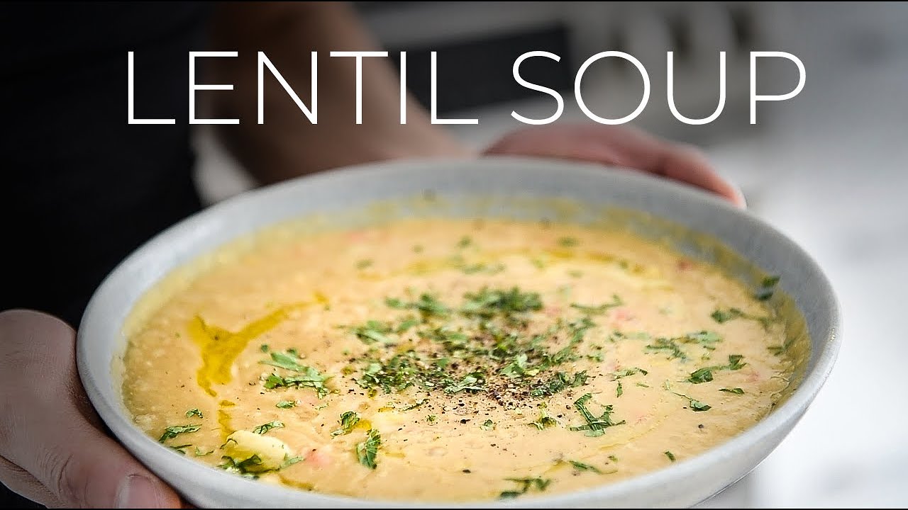 Lebanese Style Vegetarian Lentil Soup by Yeung Man Cooking — recipe photo
