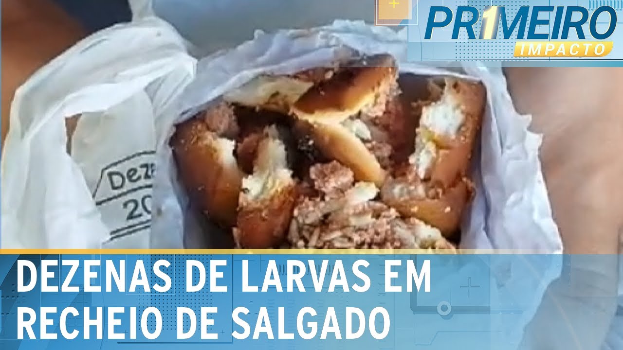 Cliente encontra larvas em salgado; mercado diz: "busque seus direitos" |Primeiro Impacto (21/01/25)