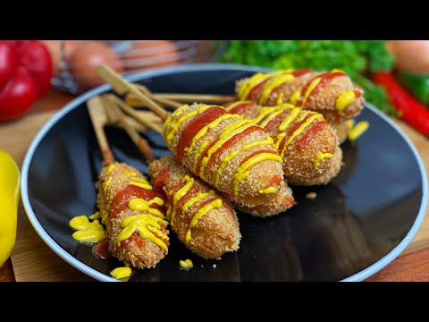 Corn Dogs Recipe, It is so delicious that you will keep making it over and over for the kids