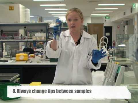 Using a single-channel pipette