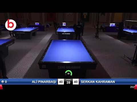 ALİ PINARBAŞI & SERKAN KAHRAMAN Bilardo Maçı - 2020 TK 1.ETAP ANTALYA-5.TUR