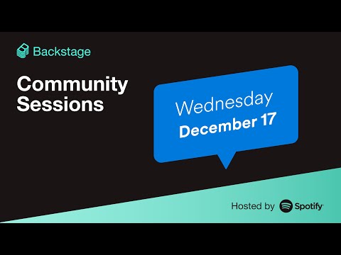 Backstage Community Session — Dec 17, 2025
