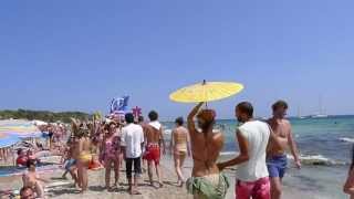 preview picture of video 'Promoción de la fiesta Flower Power de Pachá en la playa de Ses Salines de Ibiza'