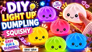 DIY Light Up Dumpling Squishy That Actually Glows! 💡Easiest Way to Make a Light Up Dumpling Squishy