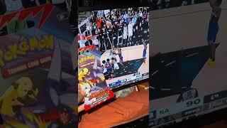 Go New York Knick I forgot to open a pokemon booster pack stay tune !! #pokemon #latenight #knicks