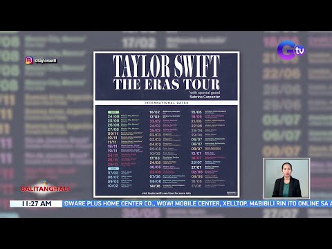 Pilipinas, hindi kasama sa bagong international dates para sa "Eras Tour" ni Taylor Swift BT