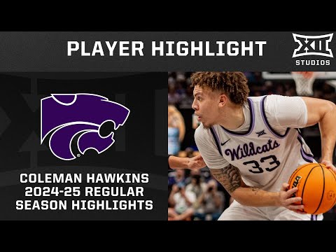 Coleman Hawkins 2024-25 Regular Season Highlights | Big 12 Basketball