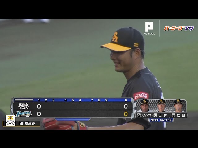 ホークス・攝津 6回2安打無失点の好投!! ファイターズ・近藤から3打席連続奪三振