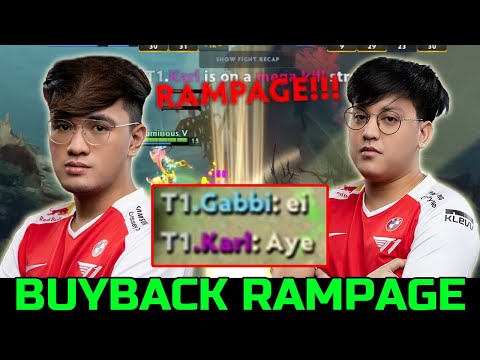 GABBI VS KARL - TIPS + RAMPAGE BUYBACK DOTA 2