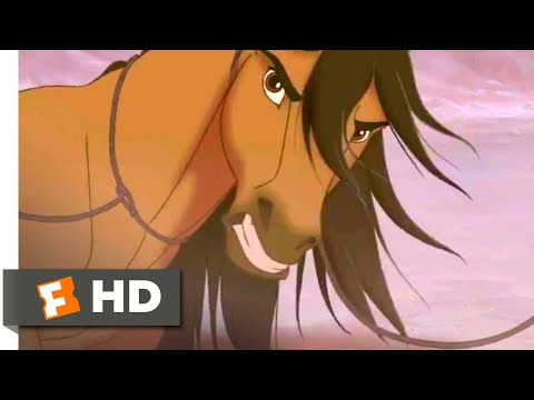 Spirit (2002) - Captured by Cowboys Scene (2/10) | Movieclips