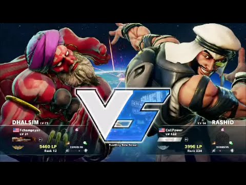STREET FIGHTER V : Filipino Champ ( Dhalsim ) VS Alex Valle ( Rashid ) Battle Lounge Fights