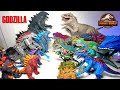 Jurassic World Dinosaur Hybrids VS Godzilla Collection! Indominus Rex, Scorpios Rex, Indoraptor