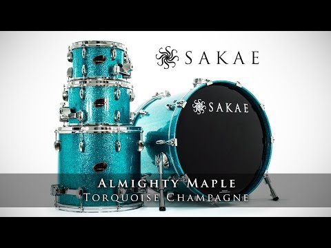 SAKAE ALMIGHTY MAPLE - TORQUOISE CHAMPAGNE SPARKLE