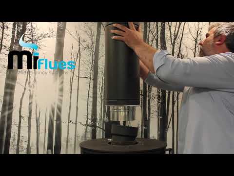 How to fit an TWPro adjustable connecting pipe to an existing flue system