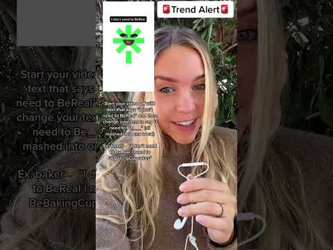 How to Do the "I Don't Need to BeReal" Video Trend