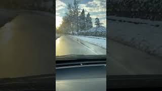 Driving in Vancouver snow #sunnyday #snowdrifting #vancouver #snowfall