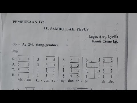 Teks Lagu SAMBUTLAH YESUS