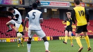 preview picture of video 'GREAT GOAL: Watford Under-18 midfielder George Byers hits FA Youth Cup rocket against Norwich'