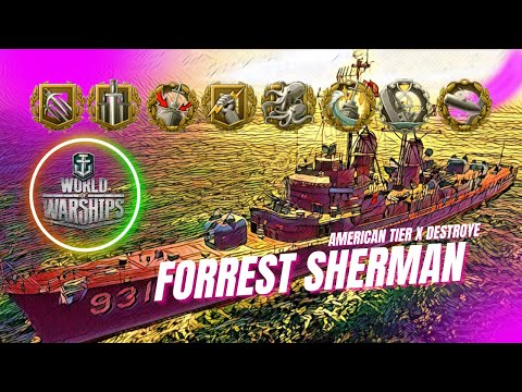 The Hunter's Edge: Tactical Brilliance with Forrest Sherman Destroyer World of Warships #gaming