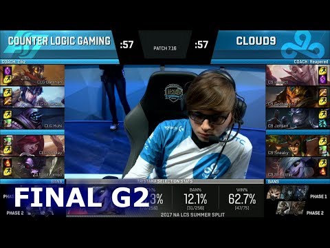 Cloud 9 vs CLG Game 2 | Finals NA LCS Regional Qualifier for S7 Worlds 2017 | C9 vs CLG G2