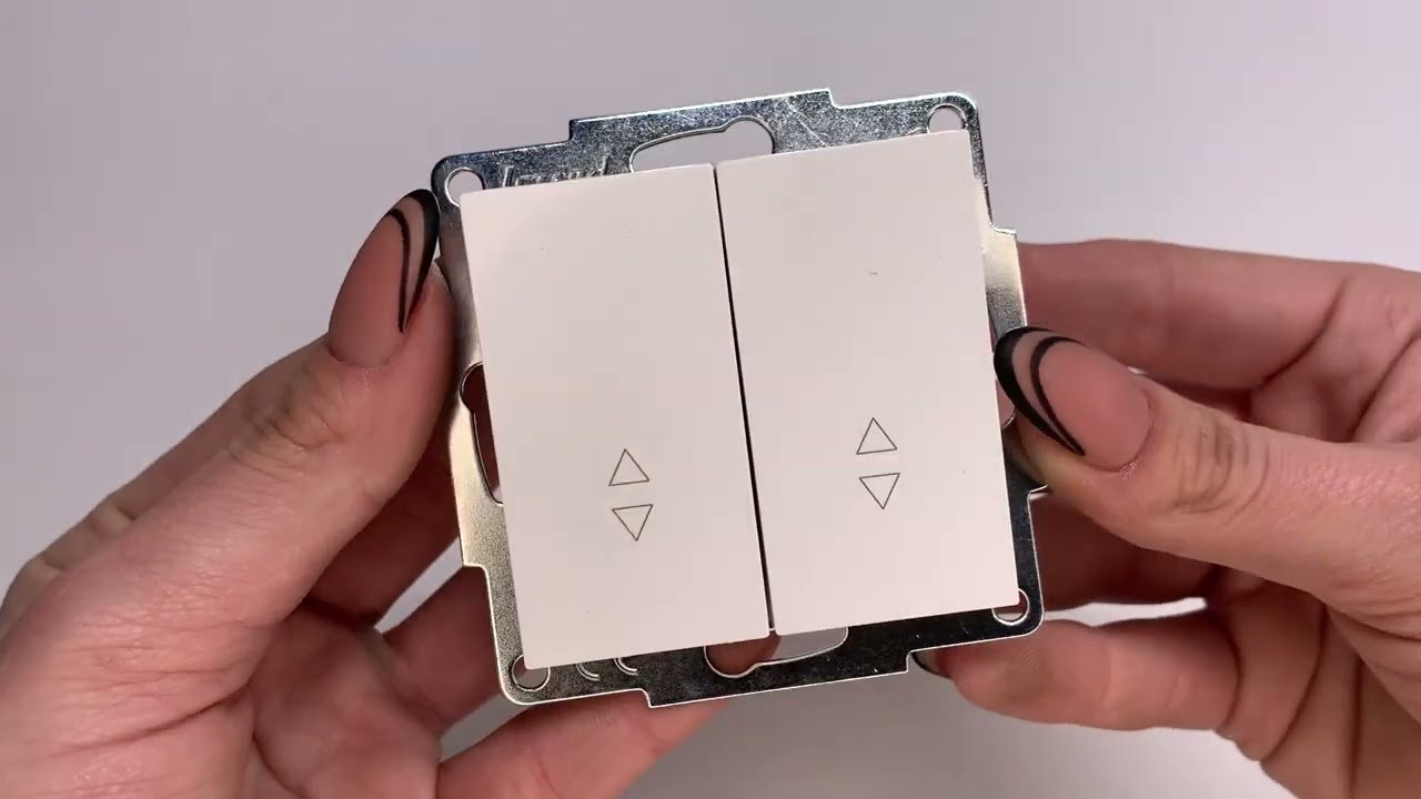 Выключатель двухклавишный проходной LEZARD Vesna белый 742-0288-106