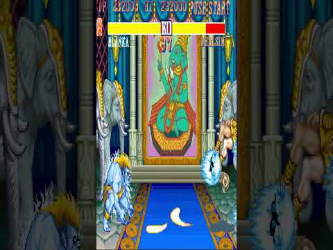 Blanka vs Dhalsim 🔥 Epic Clash! | Street Fighter II Shorts #スト2
