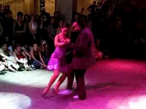  Juana Sepulveda  and  Mariano Frumboli  are  dancing  to  the  tango  "  El Flete  "