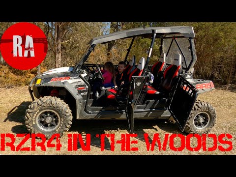 Is the Polaris RZR 4 seater too big for dense woods riding? I'll show you why it's not! 4K