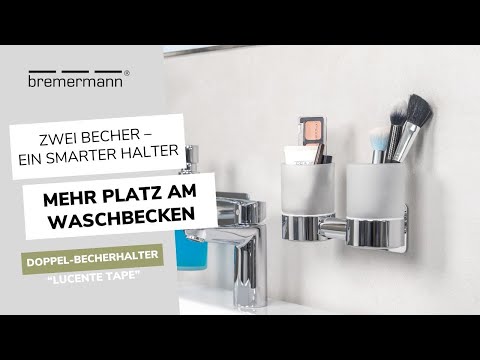 Zwei Becher, eine elegante Lösung - DoppelBecherhalter LUCENTE TAPE | bremermann