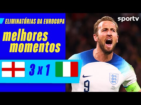 Gols e lances de Inglaterra x Itália